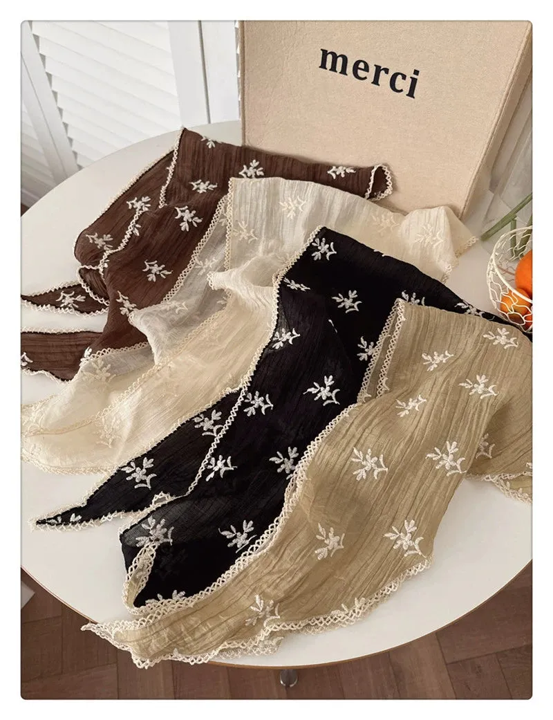 Lace Triangle Headscarf