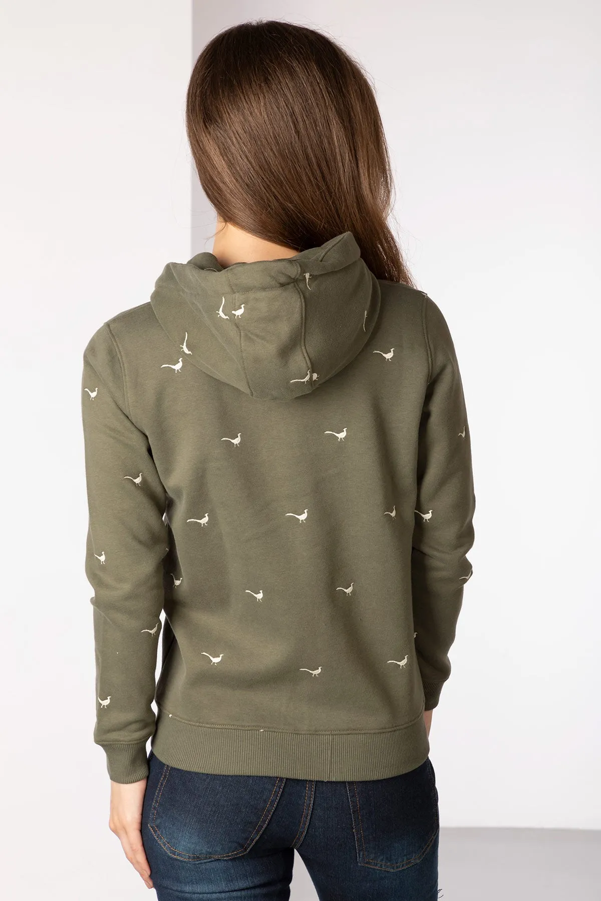 Ladies Embroidered Zip Up Hoodie - Emily