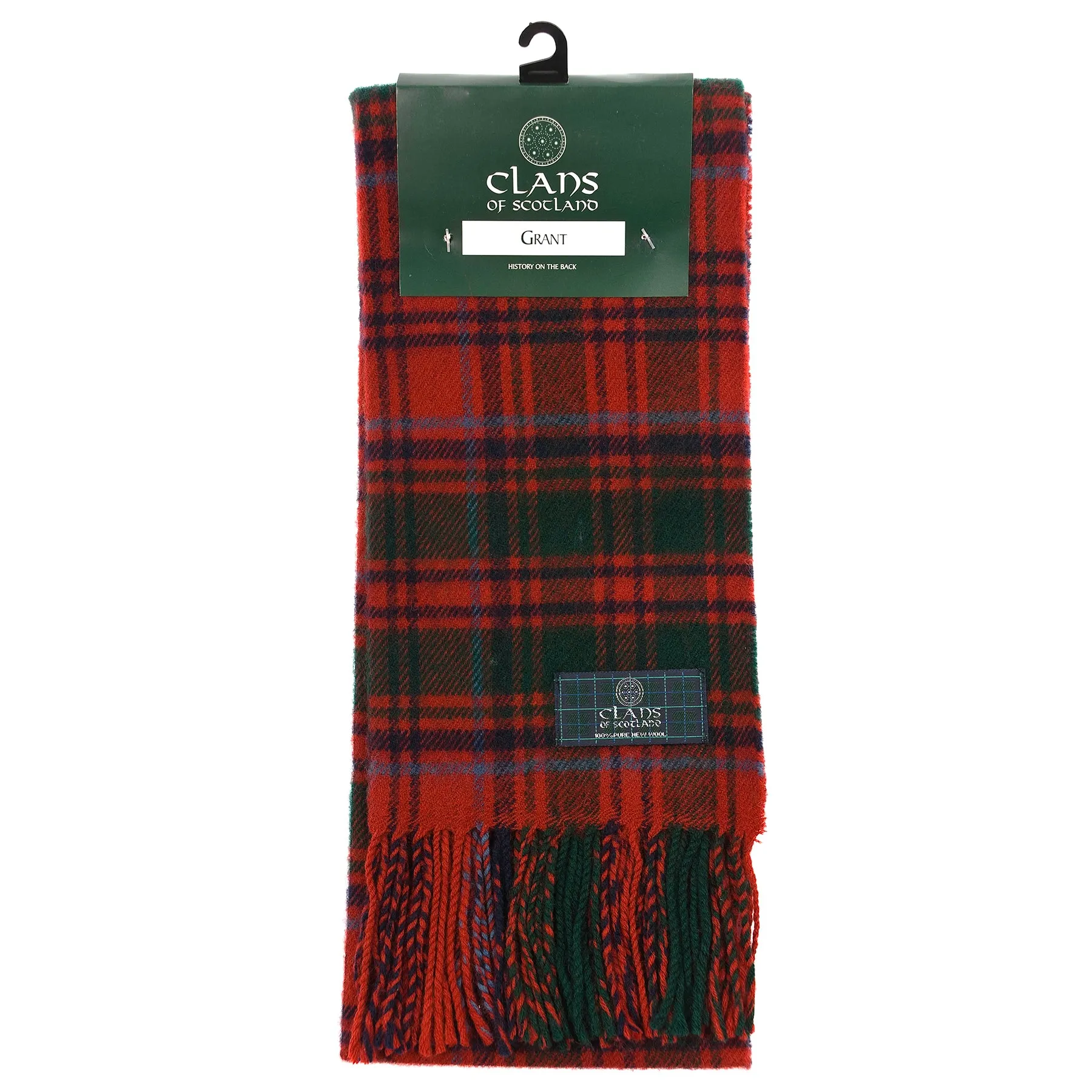 Lambswool Scottish Tartan Clan Scarf  Grant