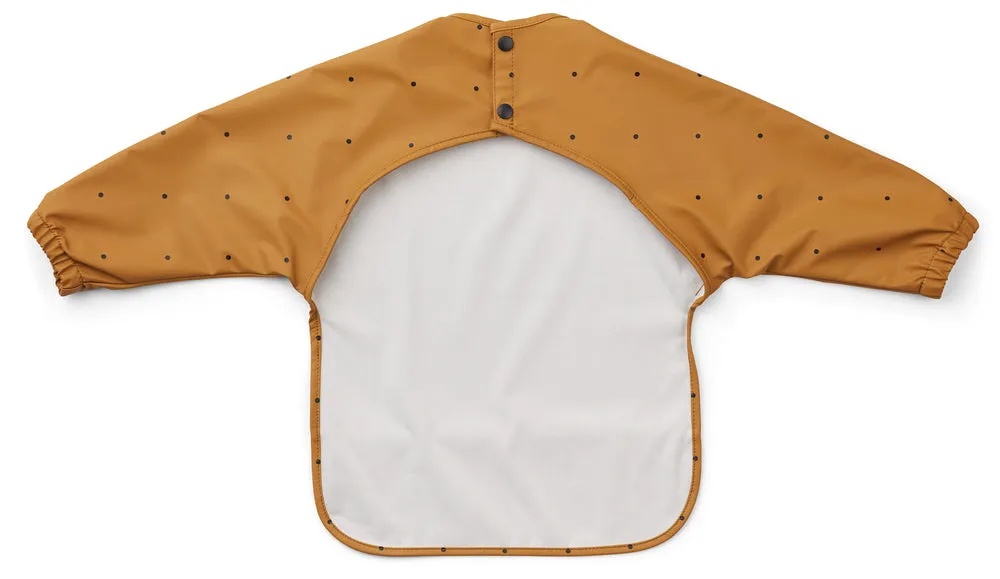 Liewood, Merle Cape Bib, Classic Dot Mustard