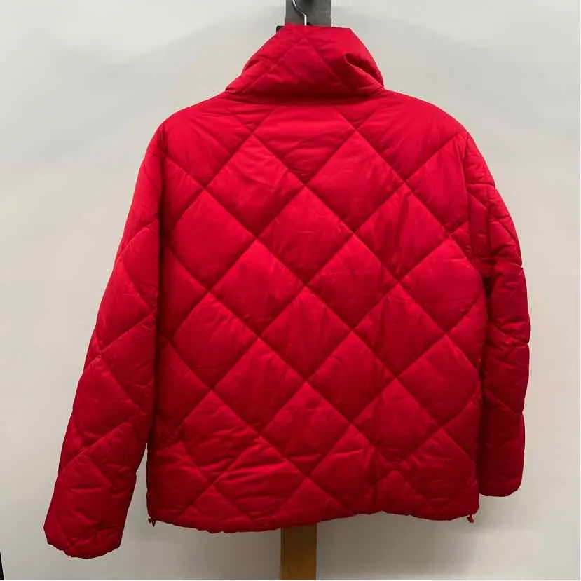 Loft Women's Size M Red Quilted Jacket