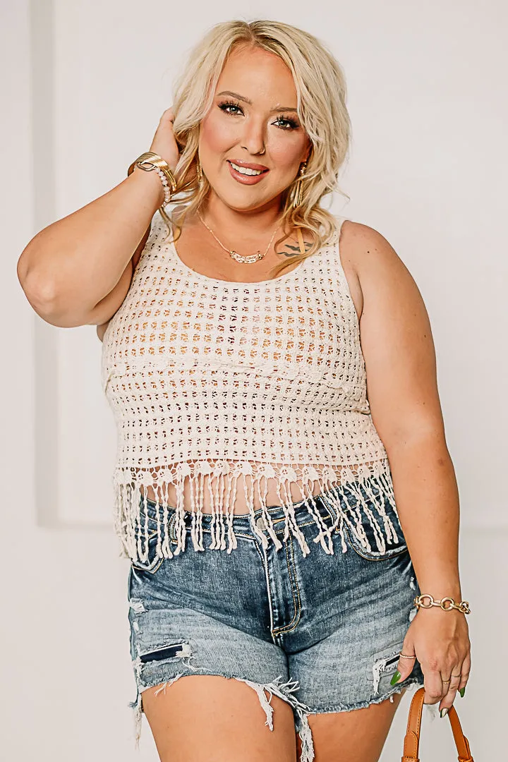 Lost In A Feeling Crochet Fringe Top