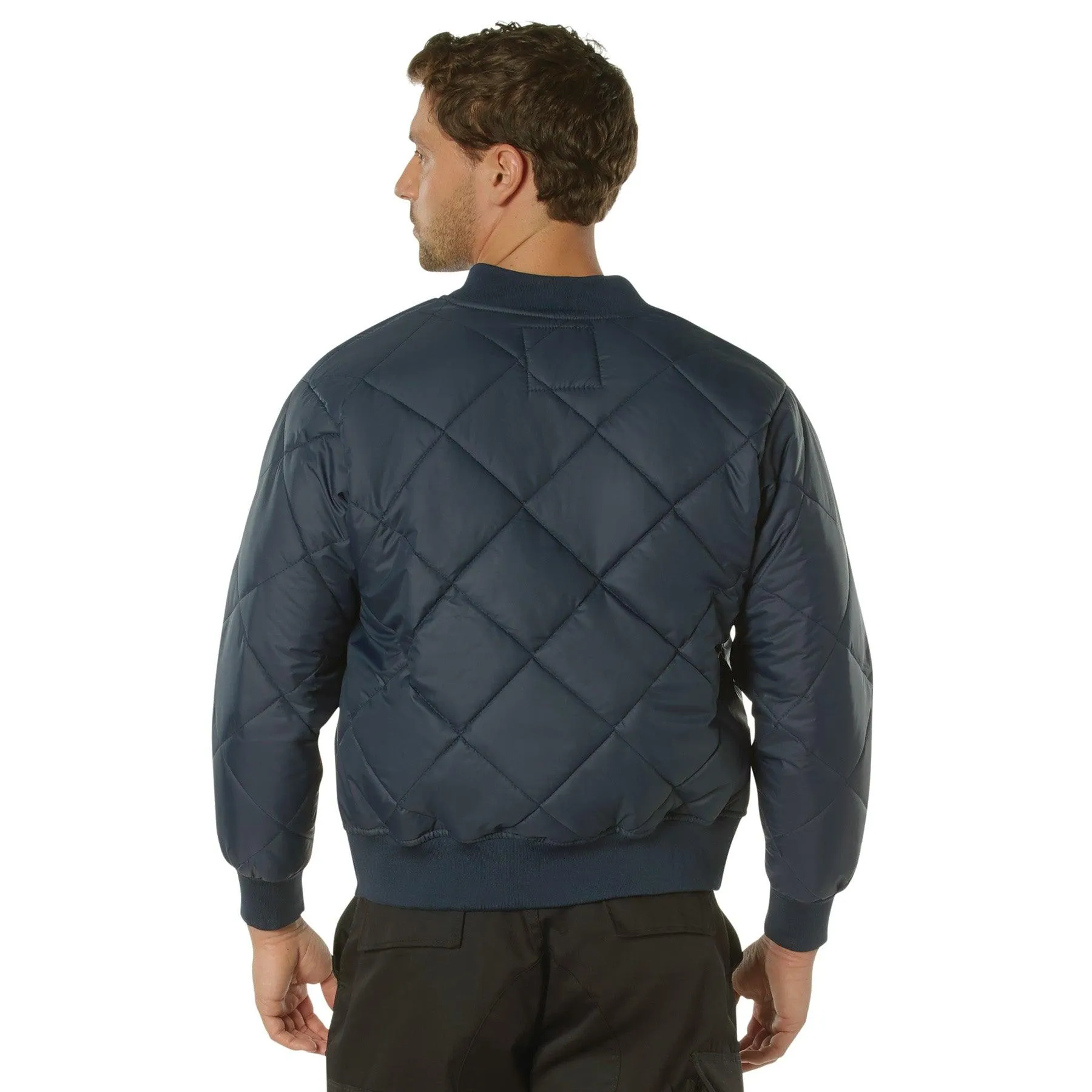 Mens Diamond Nylon Quilted Flight Jacket by Rothco