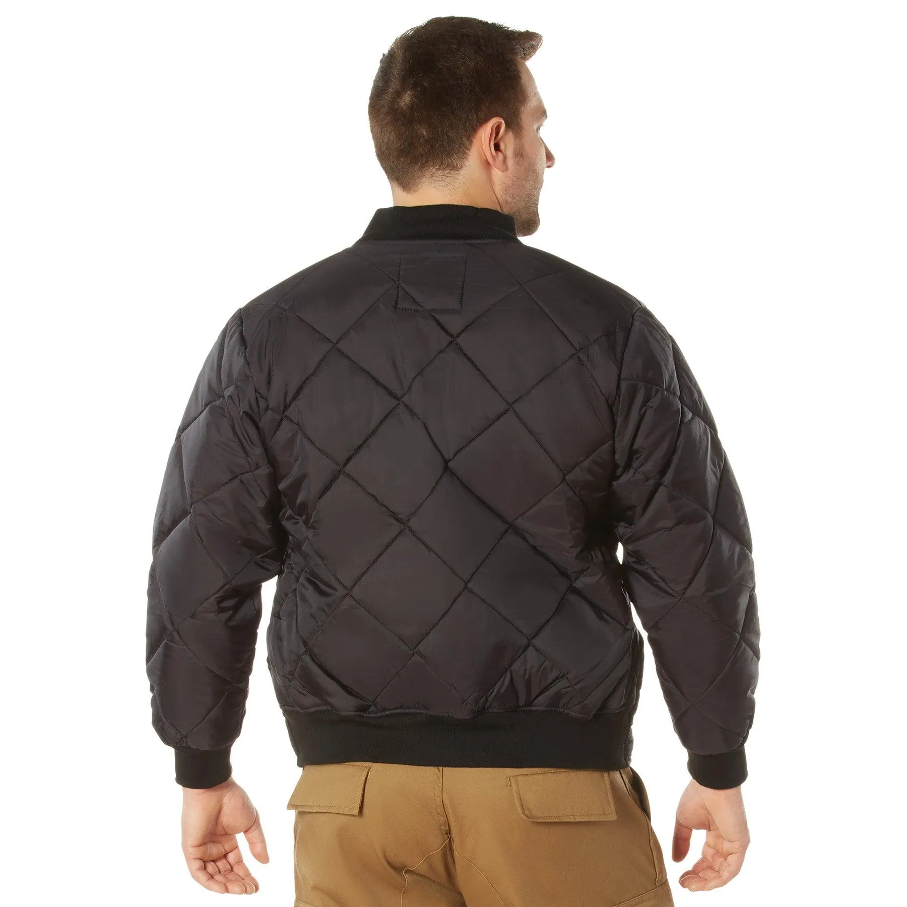 Mens Diamond Nylon Quilted Flight Jacket by Rothco