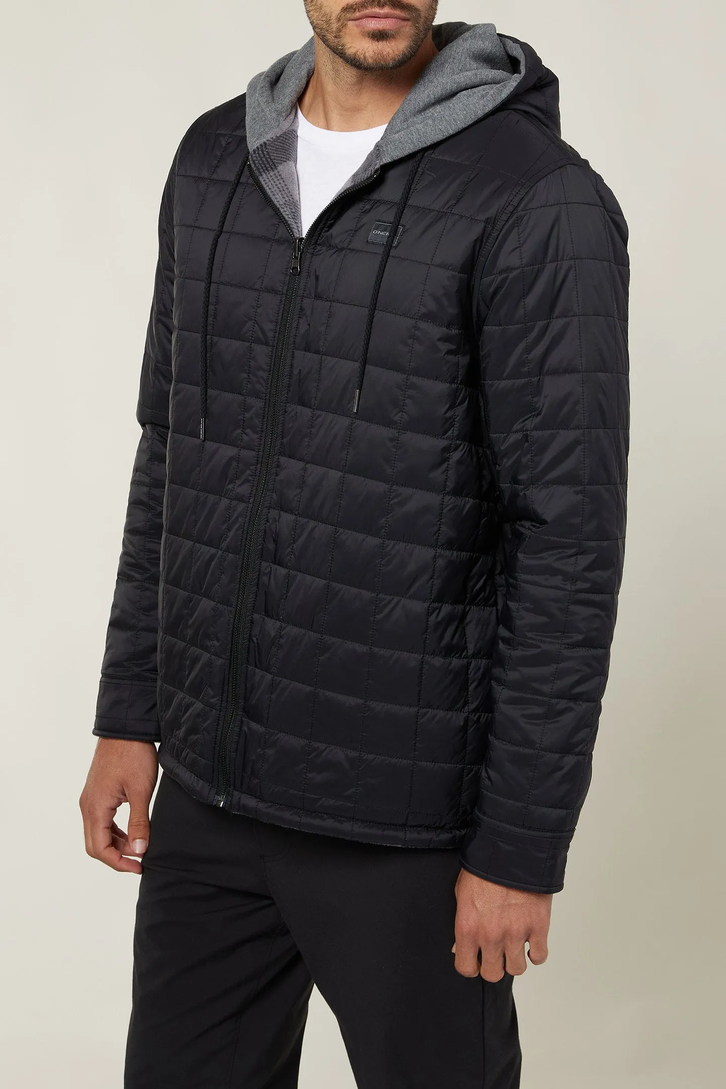 MENS GLACIER HOOD REVERSIBLE JACKET