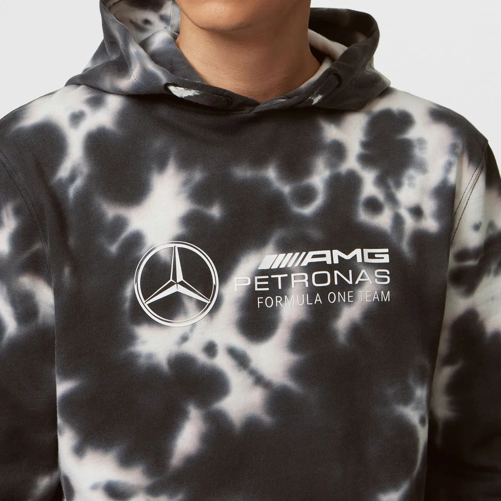 Mercedes Tie Dye Hoody, Grey