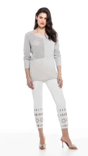 Mesh Long Sleeve Sweater