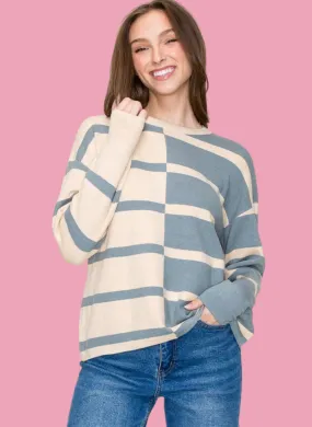 Mirrored Colorblock Sweater