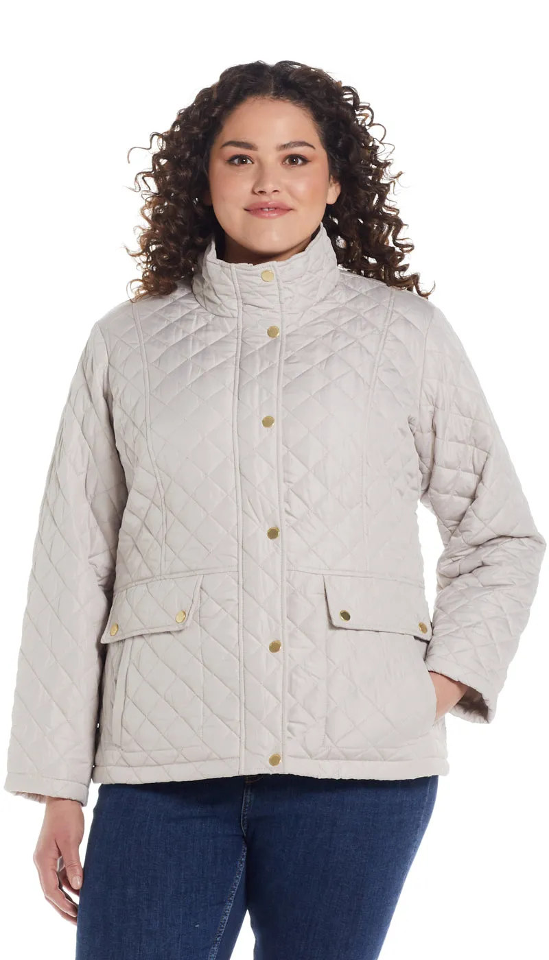 MODERN QUILTED BARN JACKET