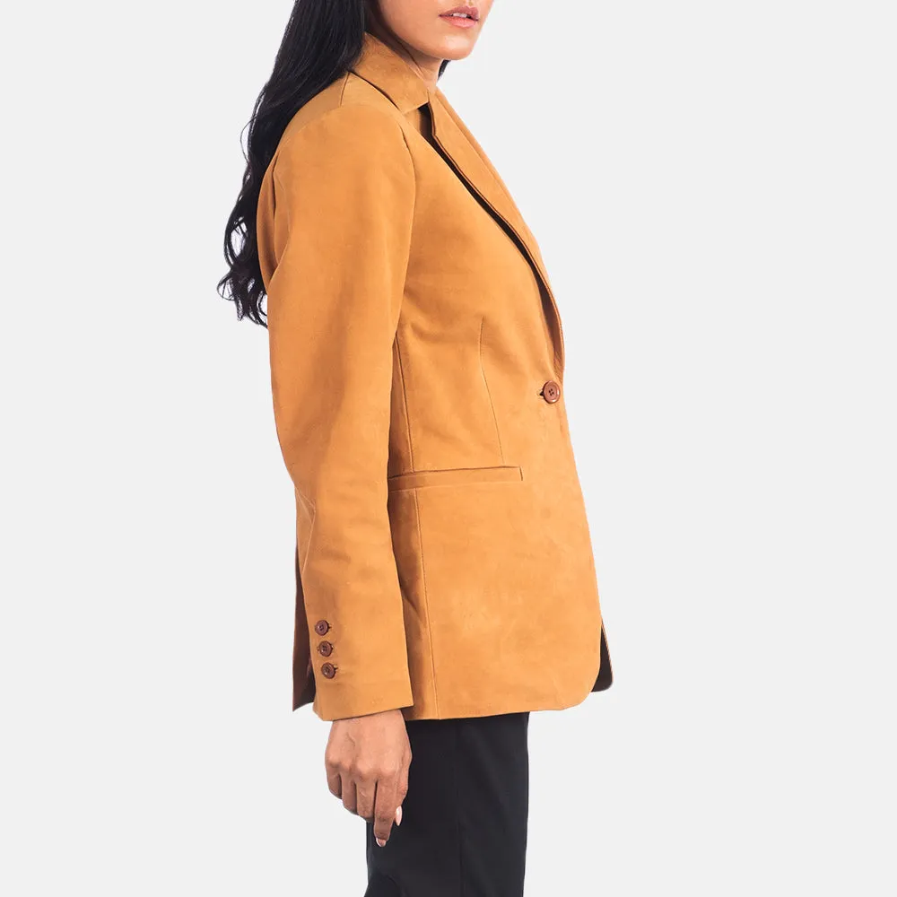 Norma Brown Nubuck Blazer