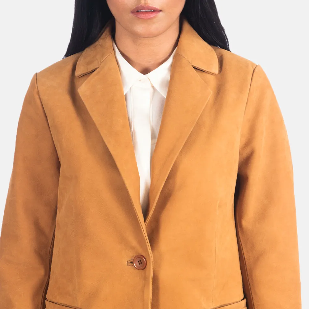 Norma Brown Nubuck Blazer