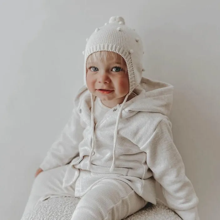 Organic Cotton Quilted Jacket | Oatmeal