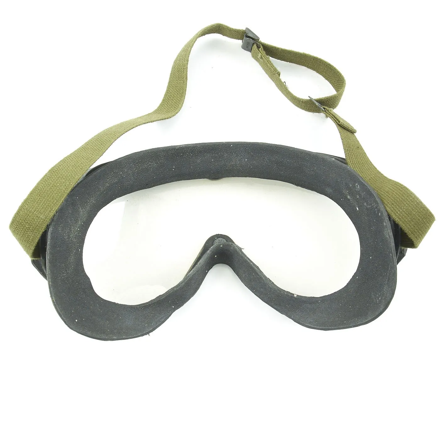 Original U.S. WWII Army Air Forces Aviator A-11 Flight Helmet with K-14 Earphones and M-1944 Goggles in Case