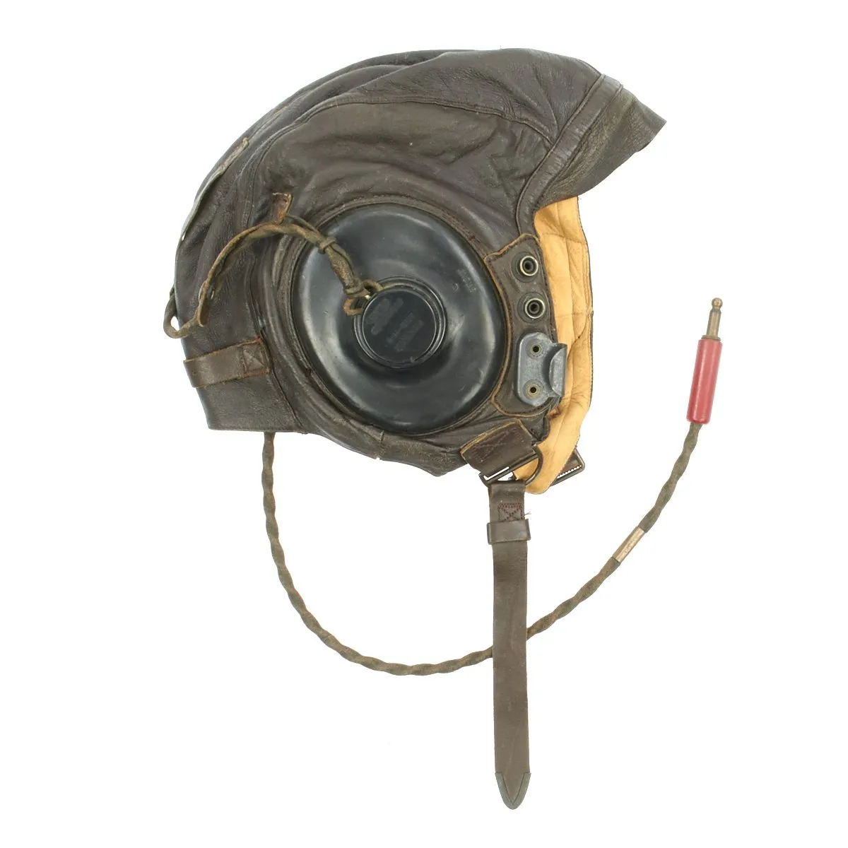 Original U.S. WWII Army Air Forces Aviator Flight Helmet Set - Aviator Goggles, A-10A Mask, A-11 Helmet