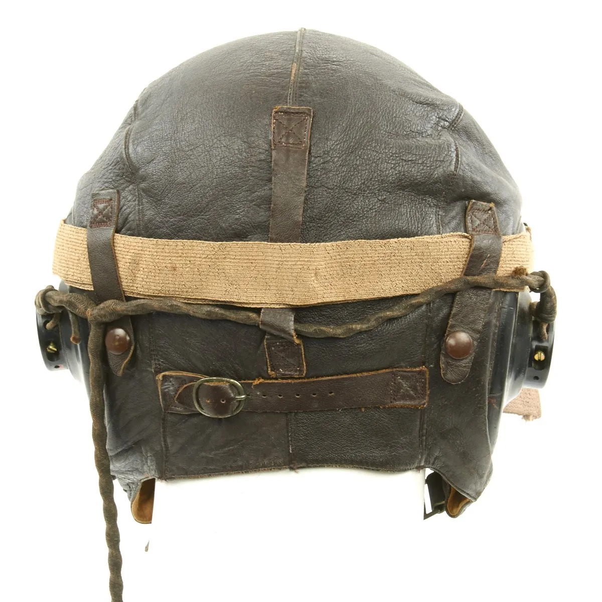 Original U.S. WWII Army Air Forces Aviator Flight Helmet Set - Aviator Goggles, A-10A Mask, A-11 Helmet