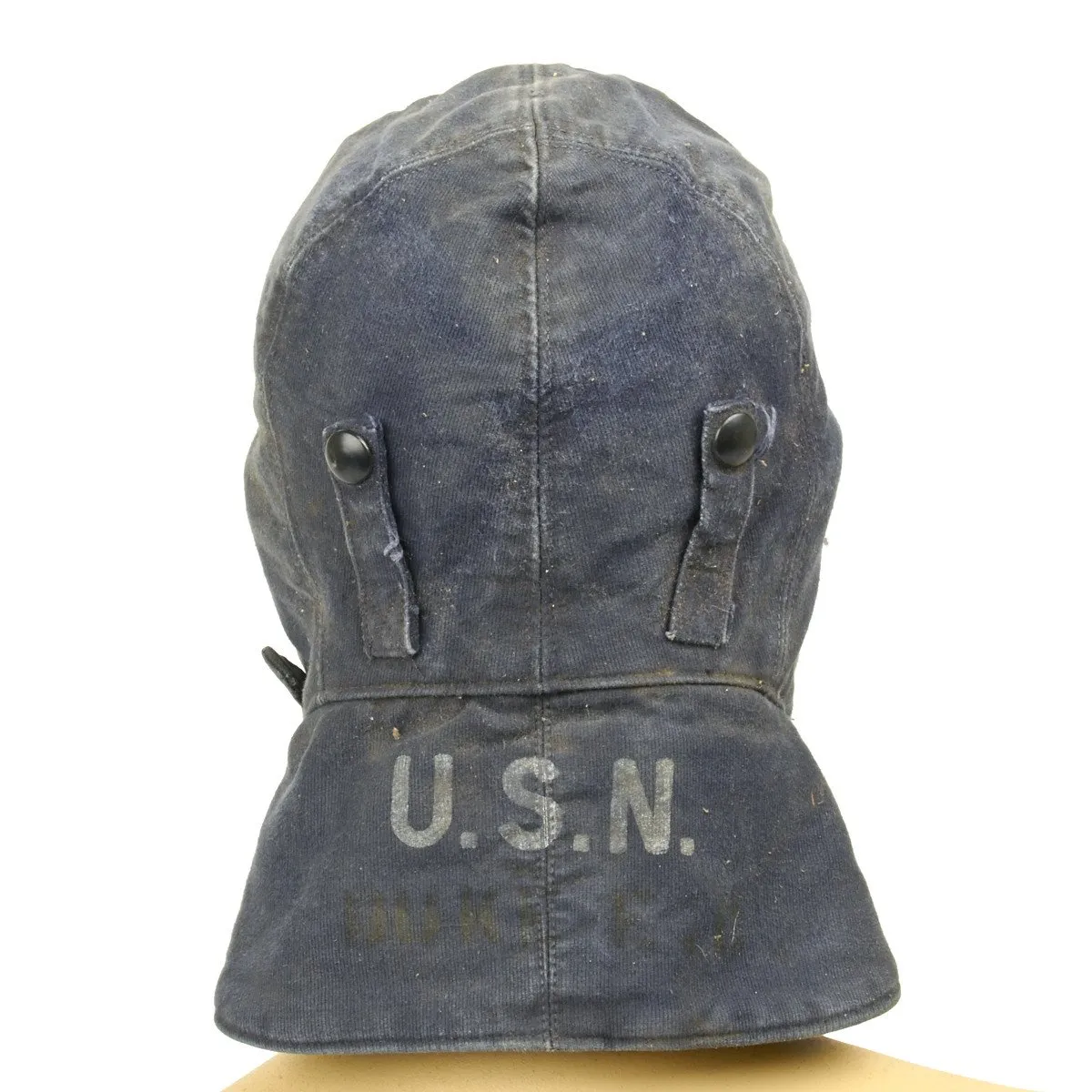 Original WWII U.S.N Foul Weather Deck Cap - U.S. Navy Blue