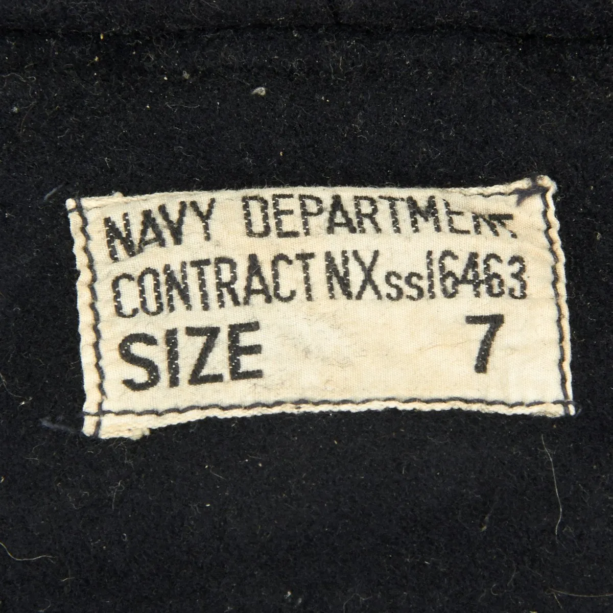 Original WWII U.S.N Foul Weather Deck Cap - U.S. Navy Blue