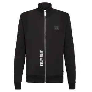 Philipp Plein Black Quilted Detail Jogging Jacket