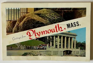 Plymouth Rock Postcard Booklet (1960s-1970s) Unused