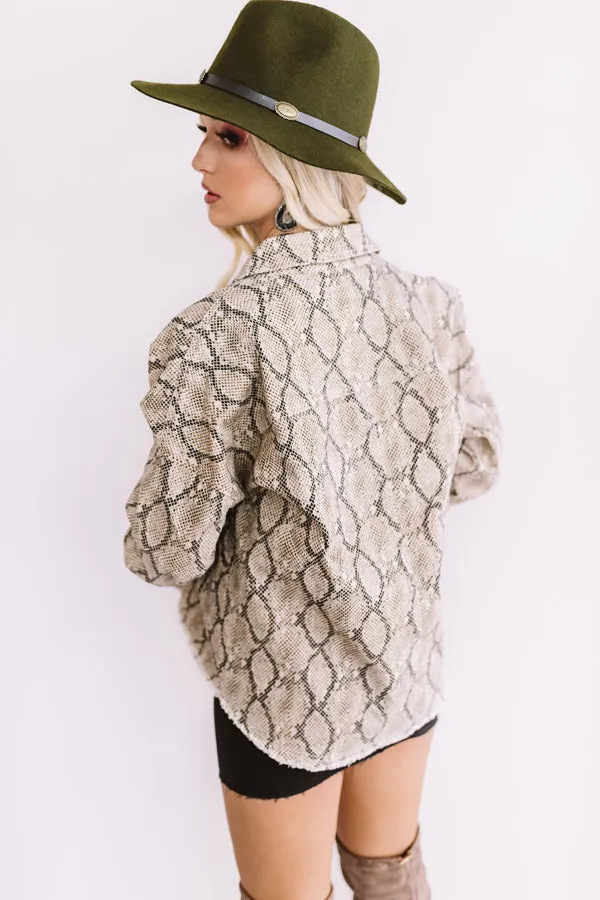 Pop Culture Snake Print Jacket