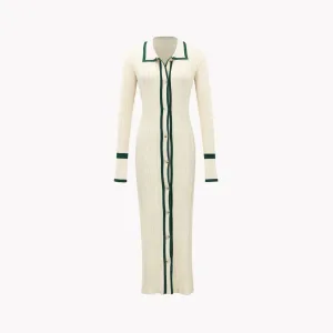 Pre Order:  Stripe Lapel Dress