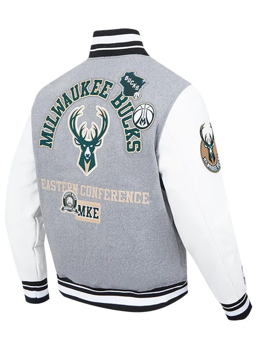 Pro Standard MKE Milwaukee Bucks Wool Varsity Jacket