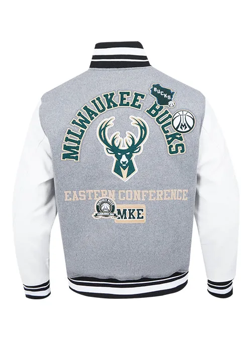 Pro Standard MKE Milwaukee Bucks Wool Varsity Jacket