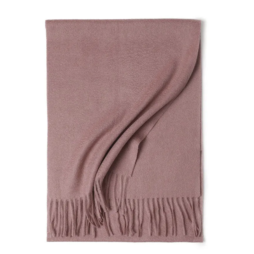 Pure Woolen Shawl Scarves - Blush