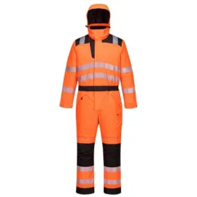 PW3 Hi Vis Class 3 Winter Padded Waterproof Coverall Portwest RIS 3279 PW352