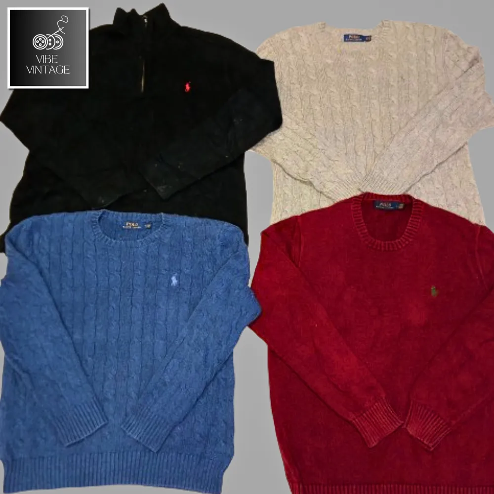 RALPH LAUREN POLO SWEATERS - 13 PCS