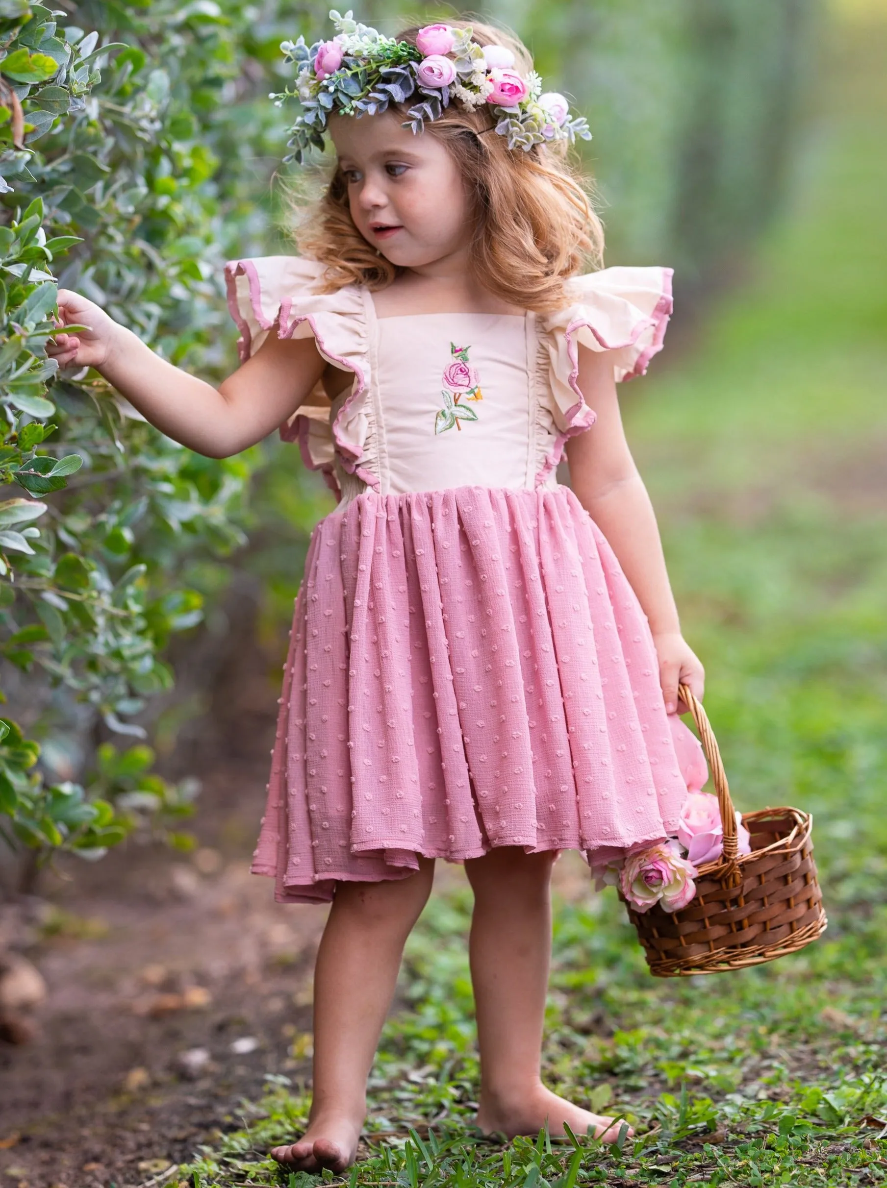 Roses Are Pink Swiss Tulle Dress