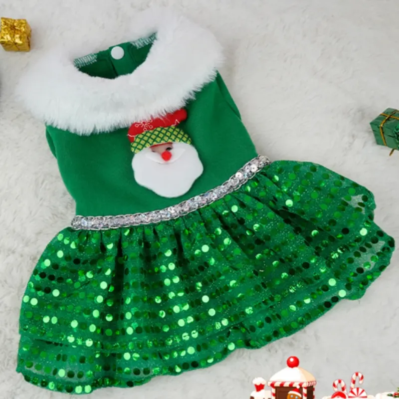 Sequin Santa Dress