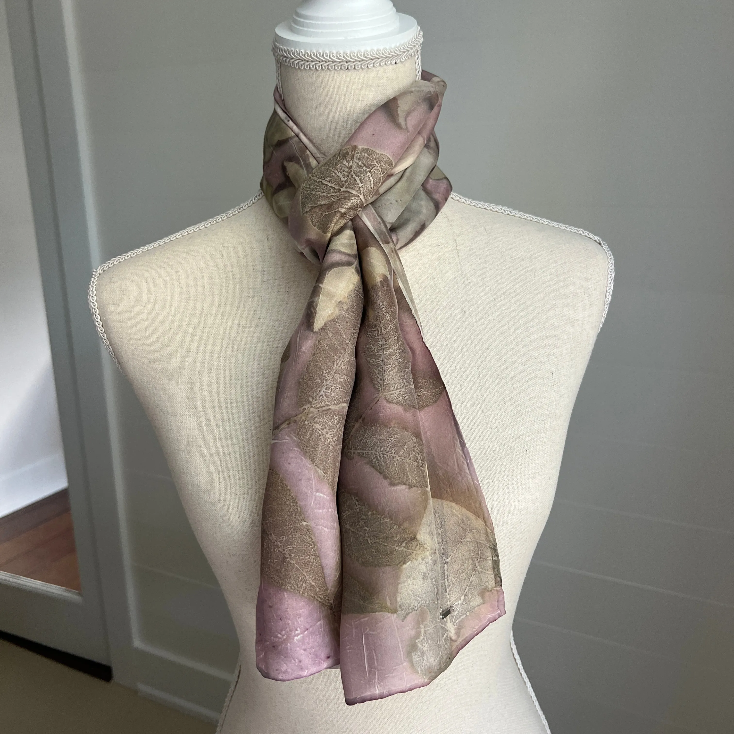 Silk Scarf | "Katie" Cochineal - Sappanwood