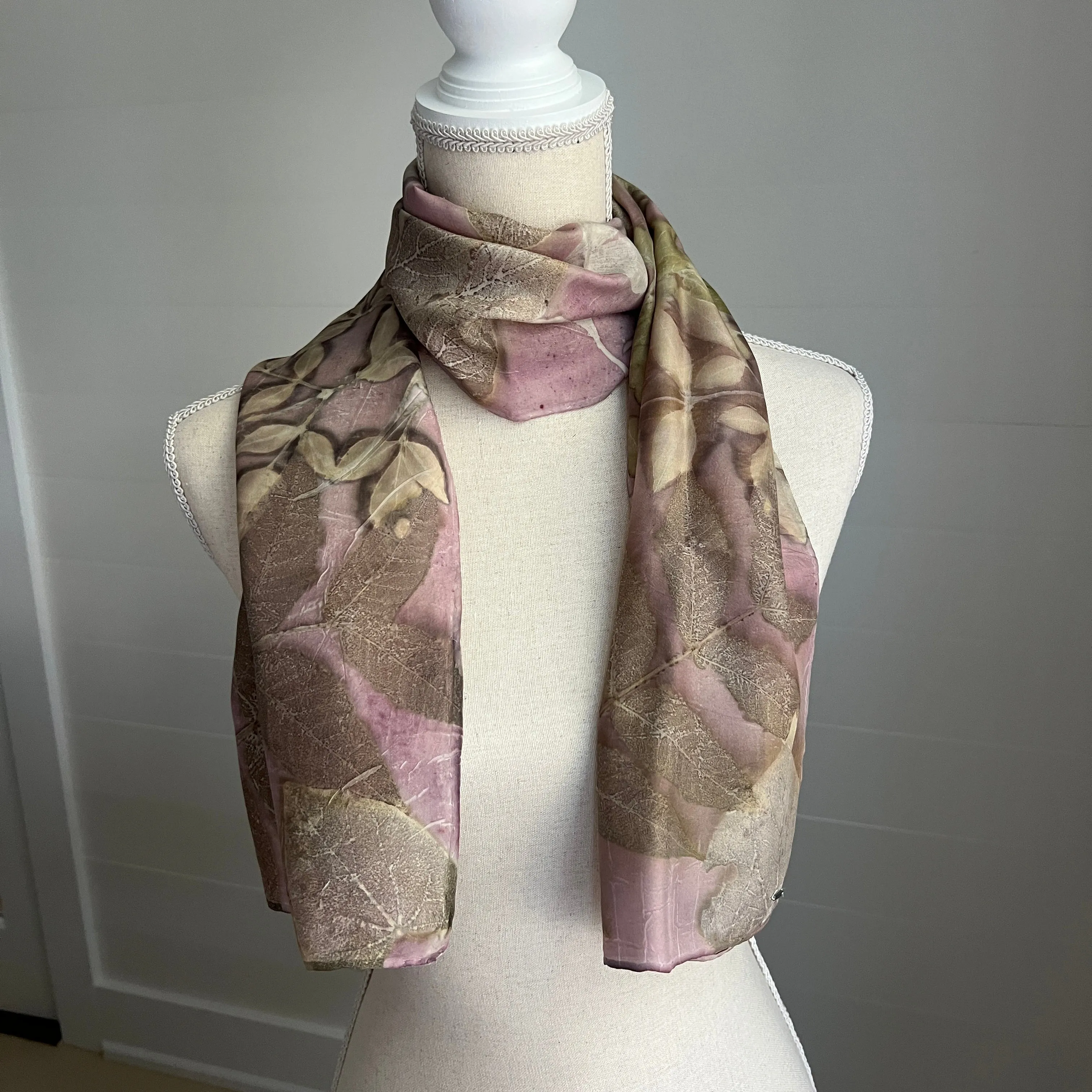 Silk Scarf | "Katie" Cochineal - Sappanwood