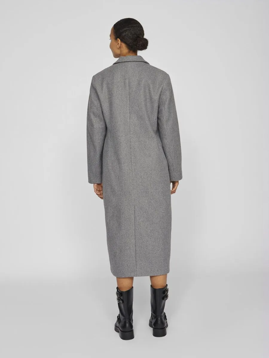 Solo Long Coat (Medium Grey/Melange)