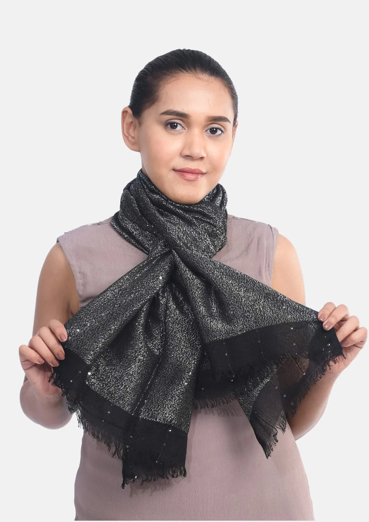 Supersoft Metallic Finish Scarf