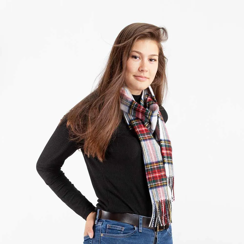 Tartan Lambswool Scarf Stewart Dress Modern