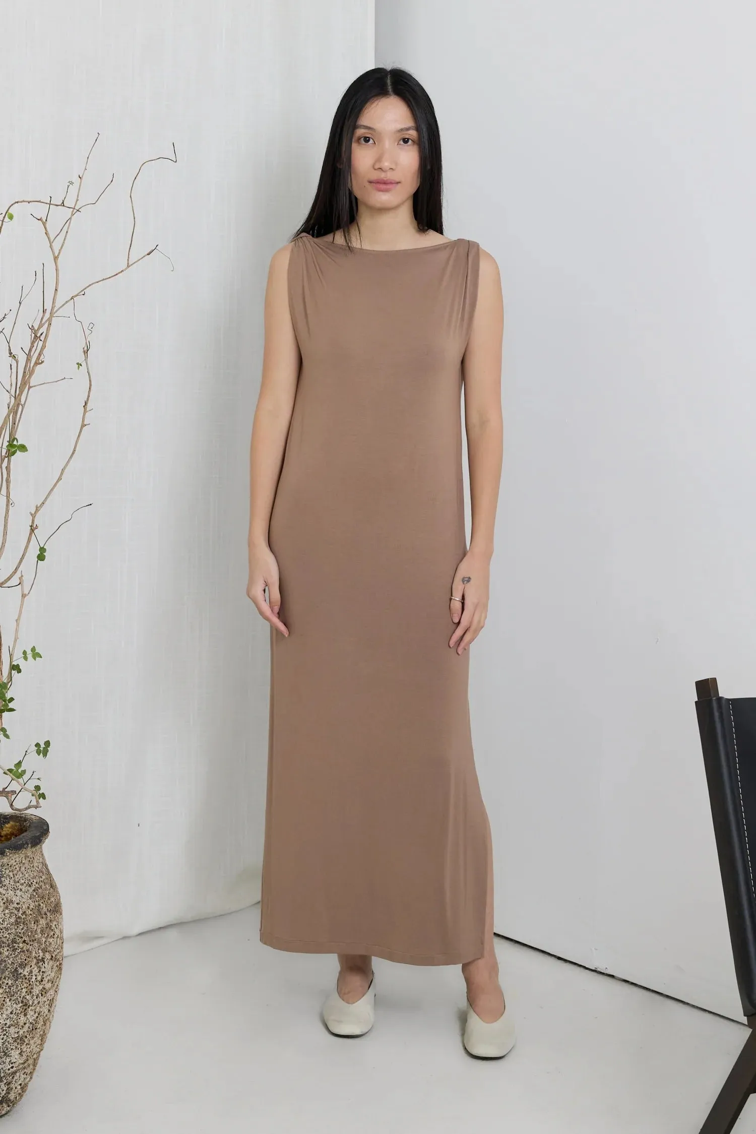 The Athena Dress - Latte