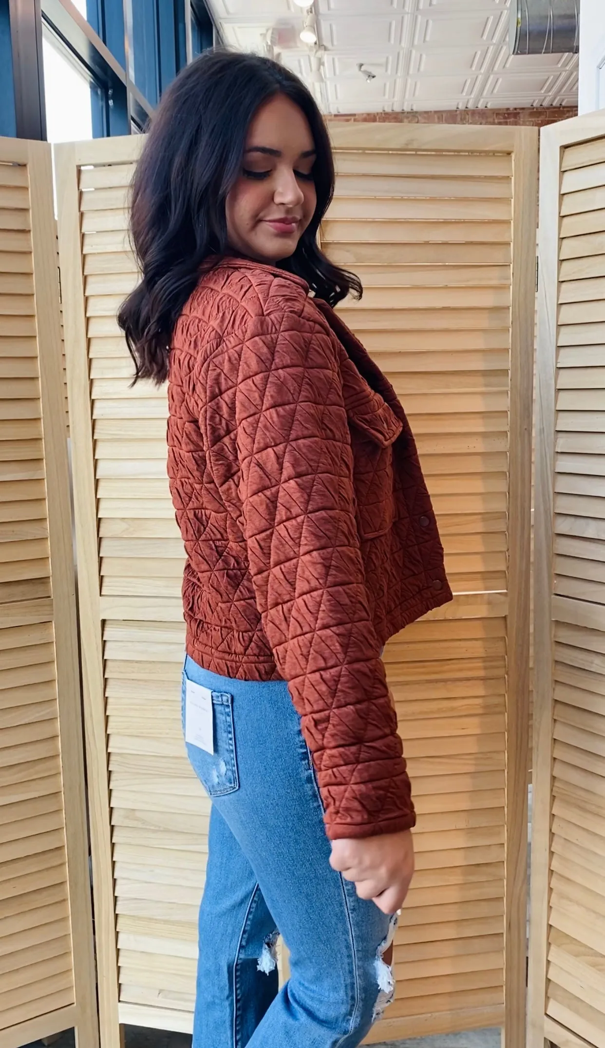 The Quilted Jacket | Vintage Brick