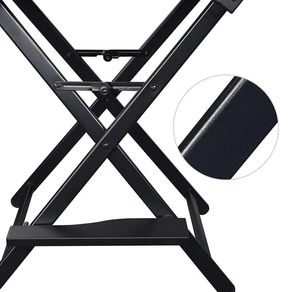 TheLAShop 28" Artist Makeup Chair Tall Directors Chair Adjust Headrest