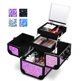 TheLAShop Makeup Train Case with Mirror & Extendable Tray