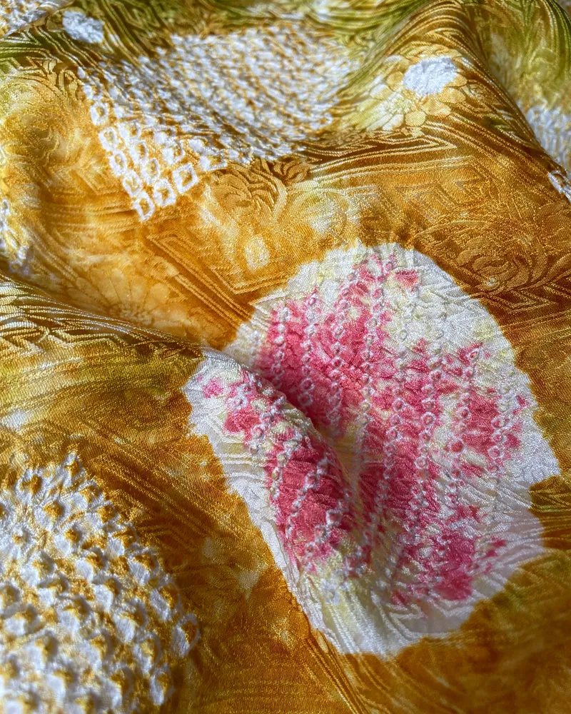 Tortoise Shell Shibori Haori Kimono Jacket