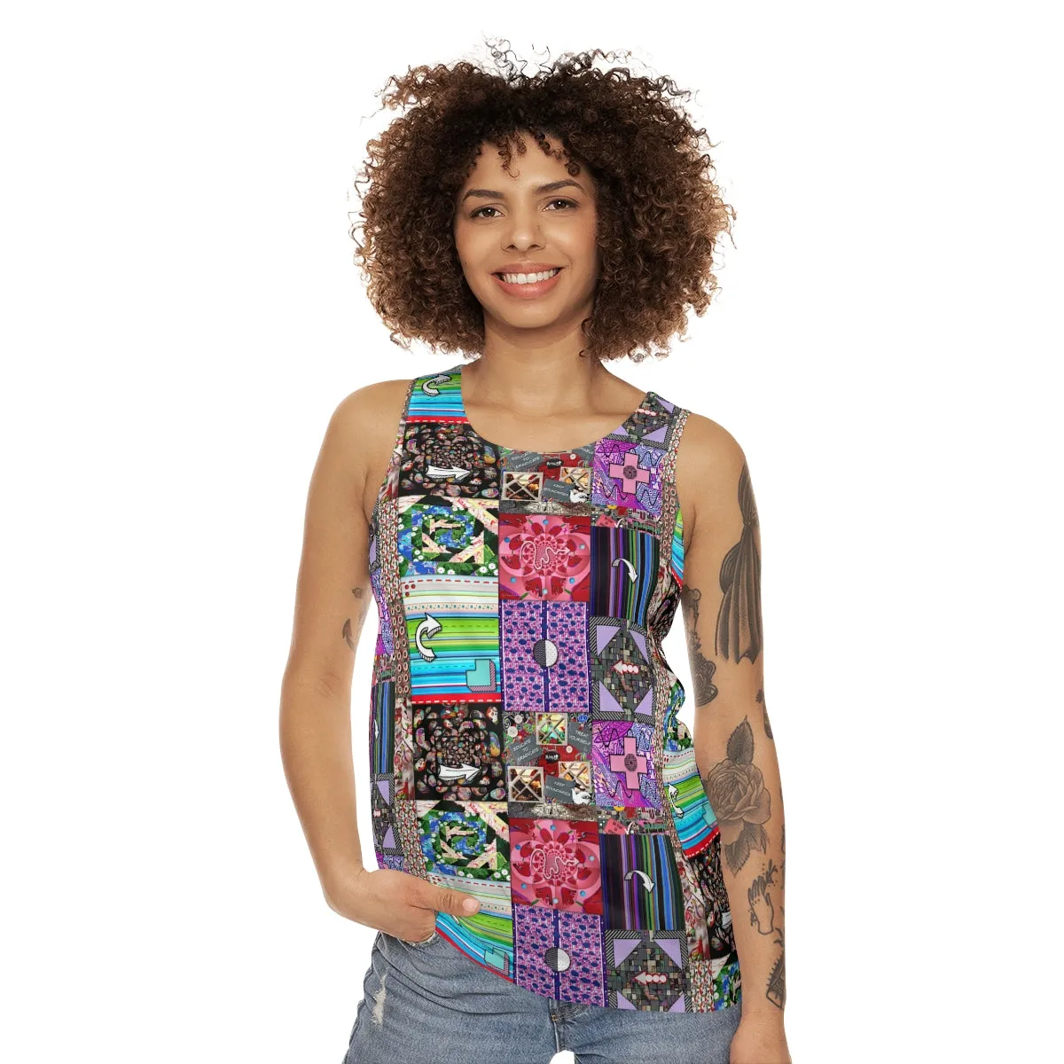 Unisex Tank Top (AOP) PATCHWORK