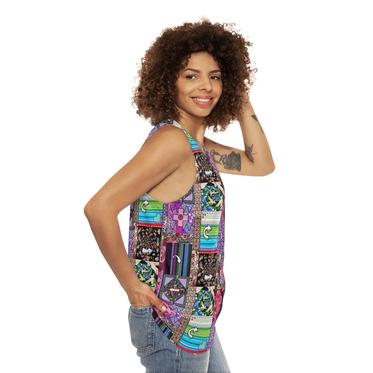 Unisex Tank Top (AOP) PATCHWORK