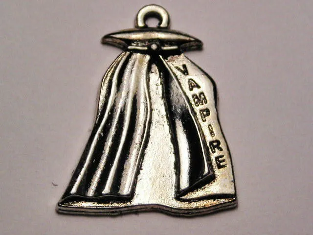 Vampire Cape Genuine American Pewter Charm