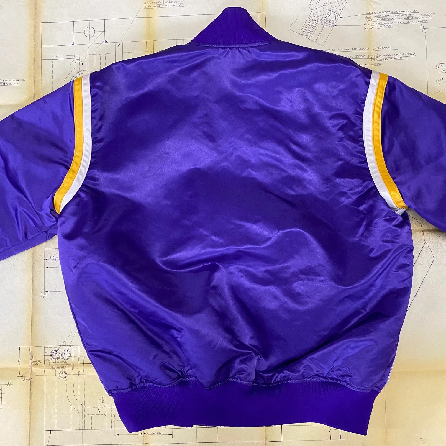 Vintage 80's LA Lakers Satin STARTER Jacket Size: L