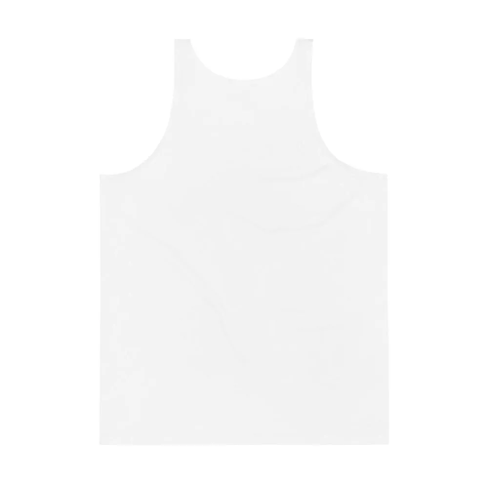 Vintage Treatment Skull Collar Bone White Tank