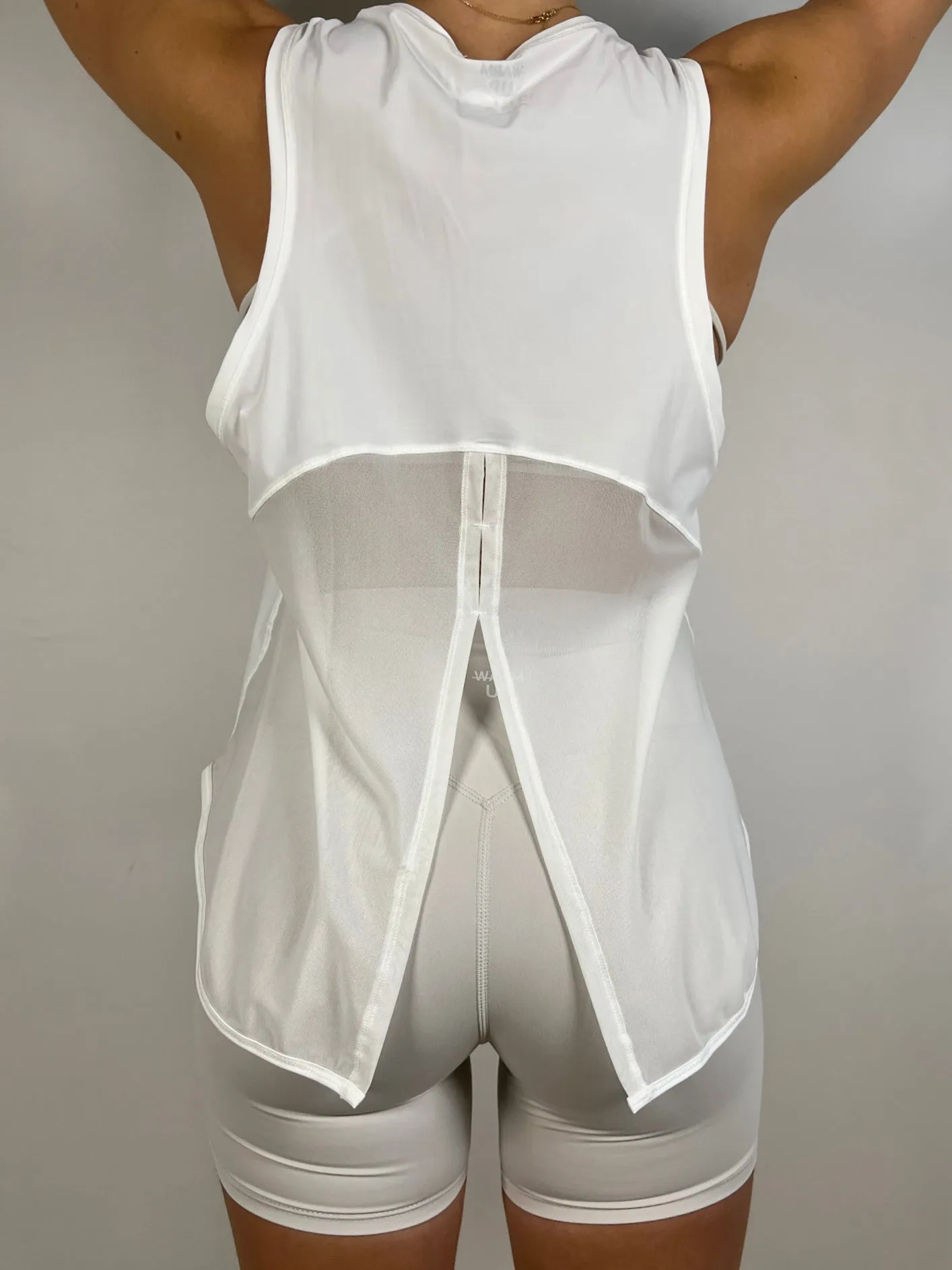 White Activelux Loose Tank top