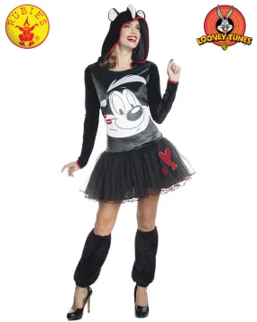 Women's Costume - Pepe Le Pew Hooded Tutu Dress