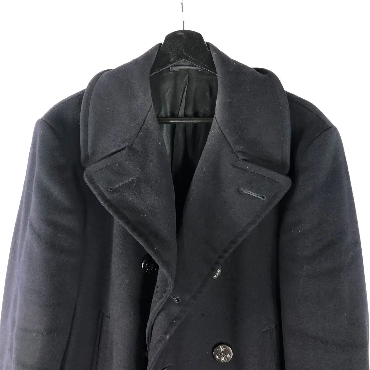 Wool US Navy 8-Button Foul Weather Peacoat 1950s